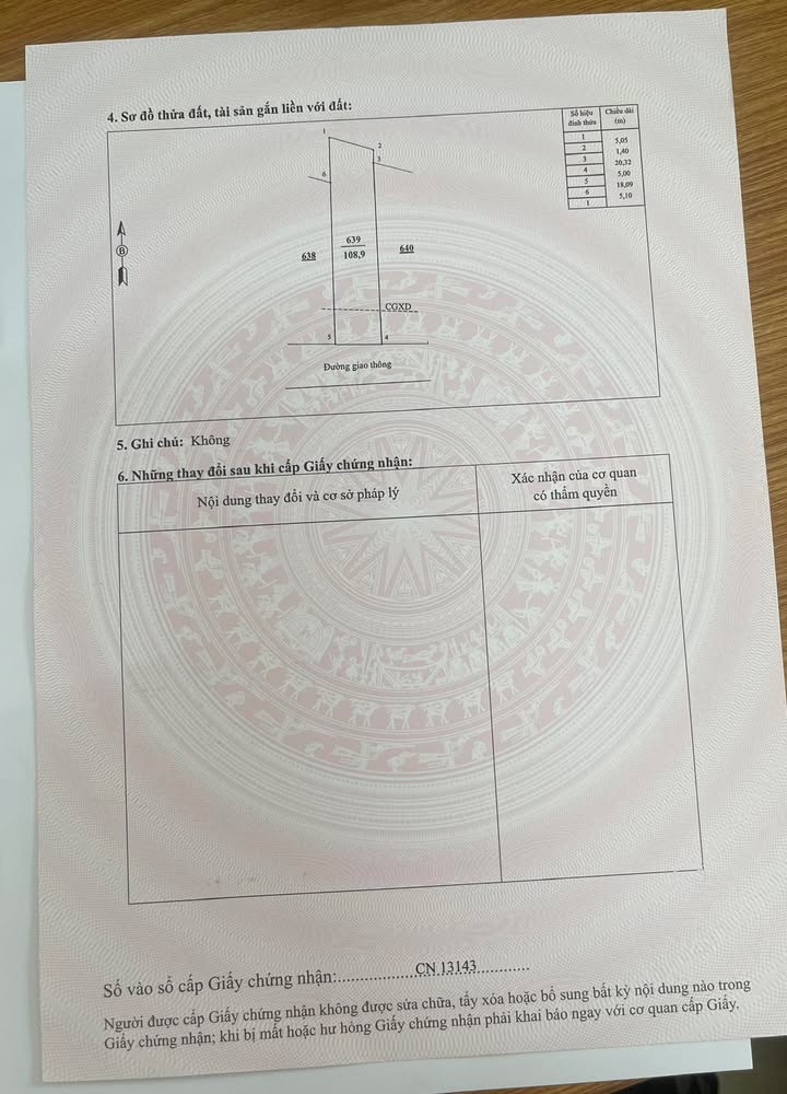 Đất thổ cư 108m² tại trung tâm thị trấn Cẩm Khê - Giá chỉ 1 tỷ, bán nhanh trong tuần!