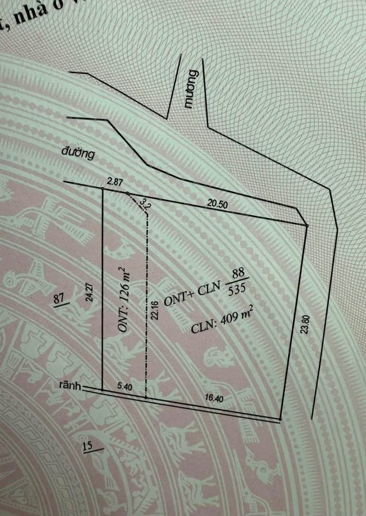 Đất nền Thanh Xuân, Thanh Hà 535m² giá 1.2 tỷ - Cơ hội đầu tư lý tưởng!