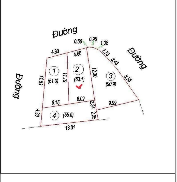 Lô đất đẹp tại đường Ngô Đức Kế, Vinh Tân, 63.1m² giá 2 tỷ - Cơ hội đầu tư hấp dẫn!