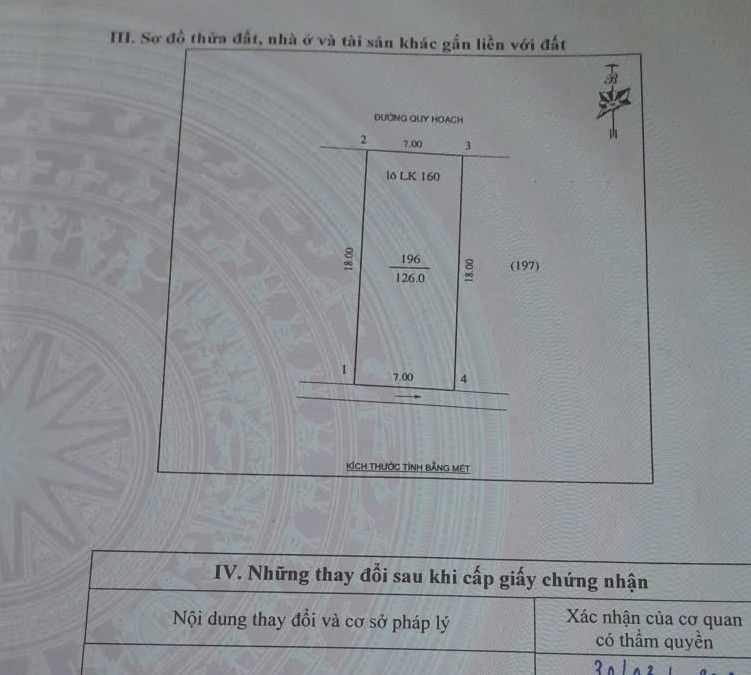 Đất nền Quán Bàu 126m² giá 7 tỷ - Mặt tiền đường Võ Trọng Ân