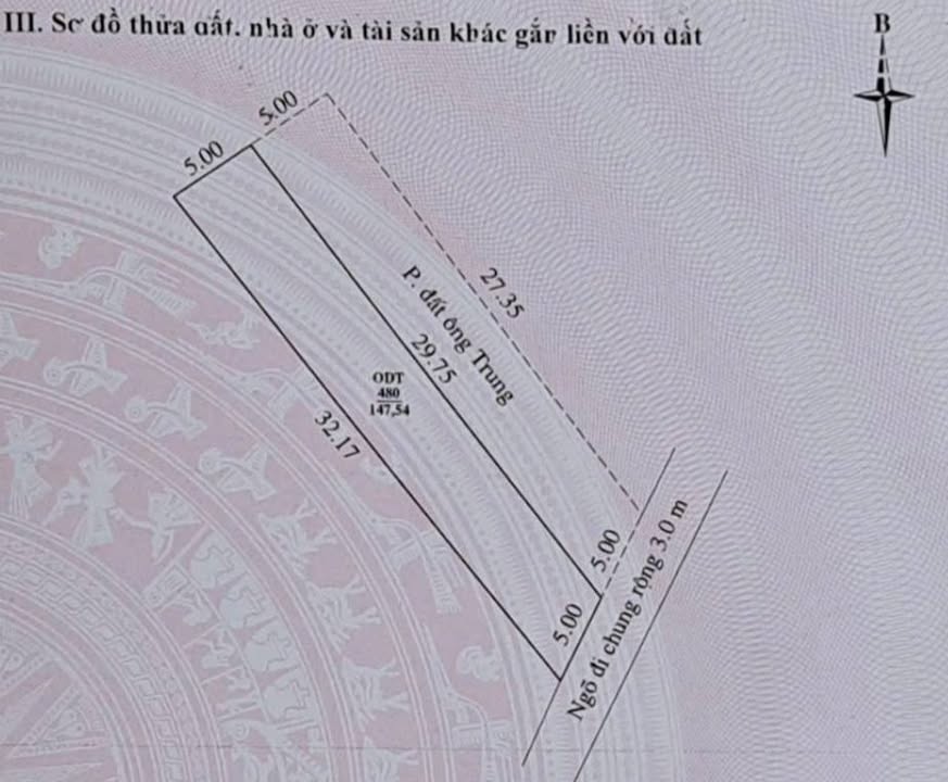 Đất thổ cư 147,5m² phố Hải Thượng Lãn Ông - Hướng Đông Nam mát mẻ