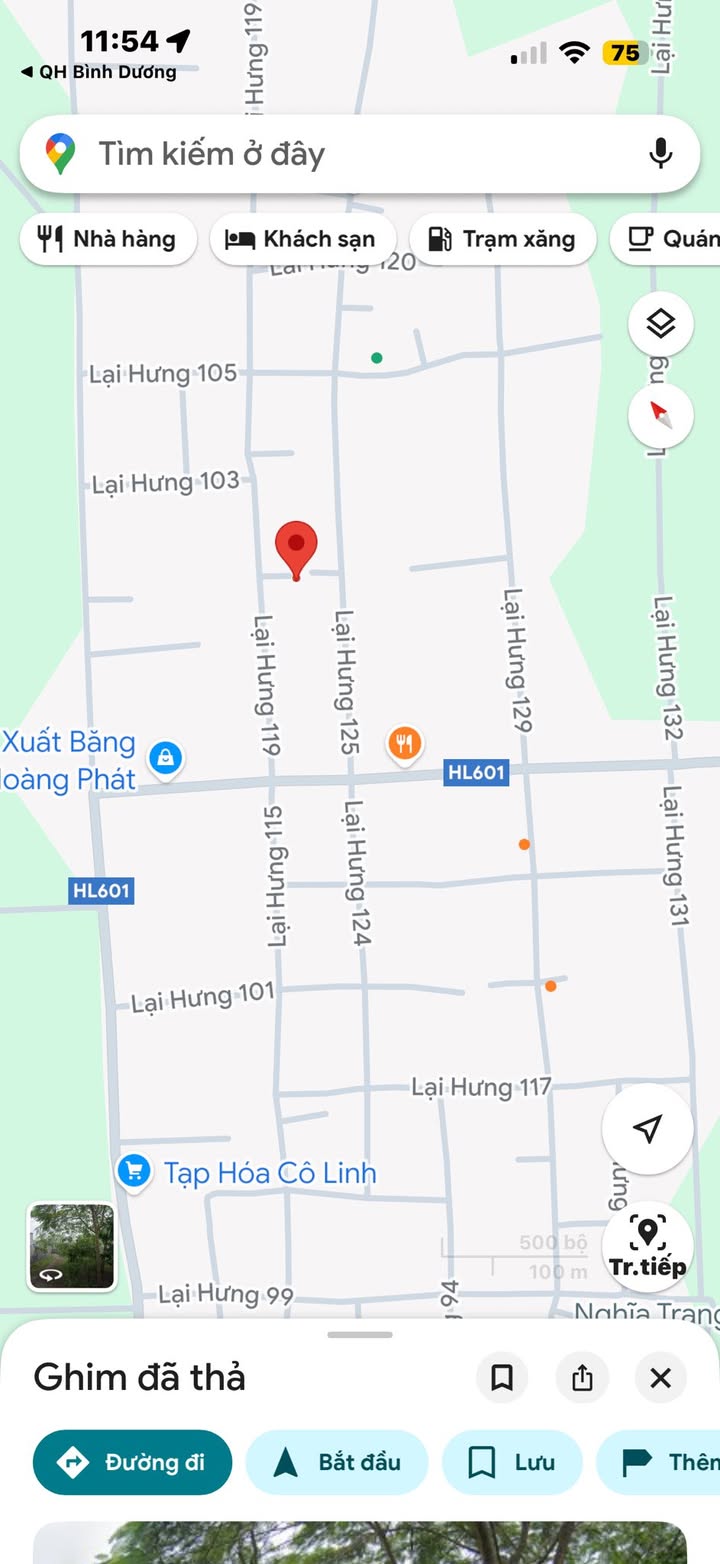 Đất thổ cư Lai Hưng, Bàu Bàng 105m² giá 850 triệu - Vị trí đẹp, dân cư đông đúc!