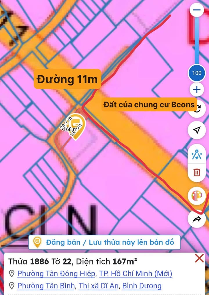 Đất 3 mặt tiền Tân Bình, 167m² giá 3.2 tỷ - Tiềm năng đầu tư lớn!