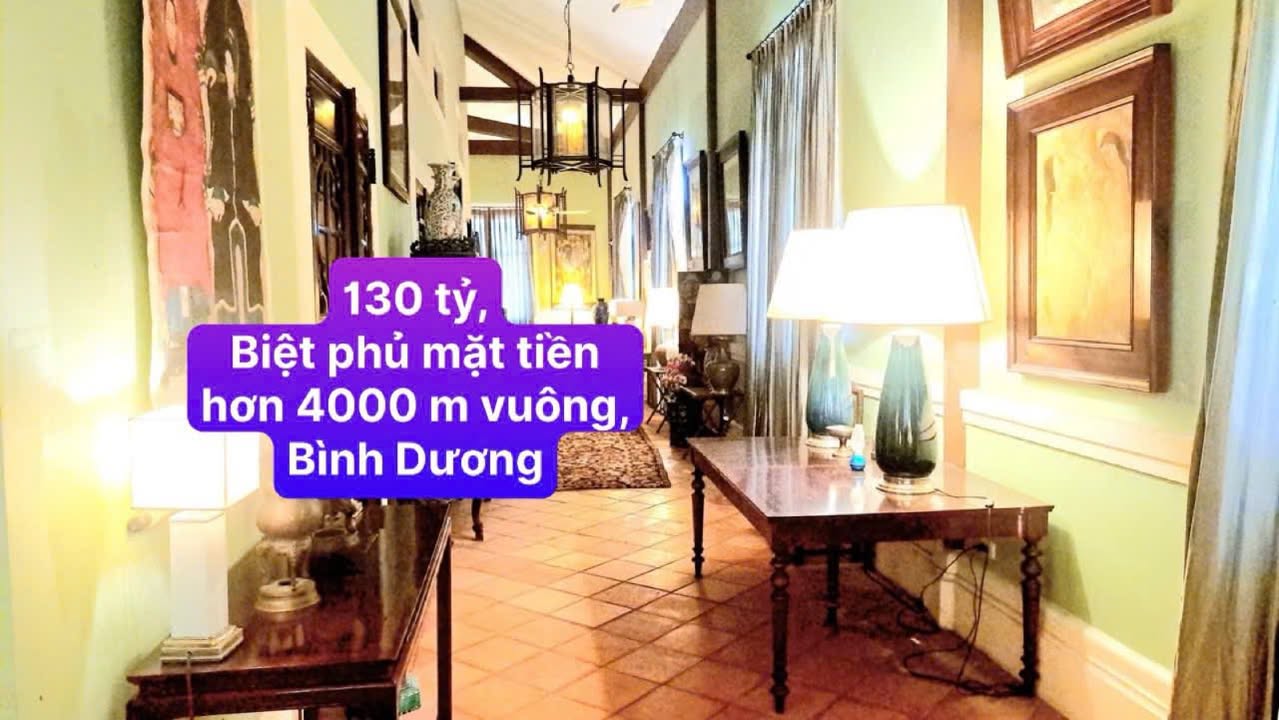 Biệt phủ mặt tiền Nguyễn Thị Phố, Dĩ An 4130m² giá 130 tỷ - Đẳng cấp sang trọng hiếm có!