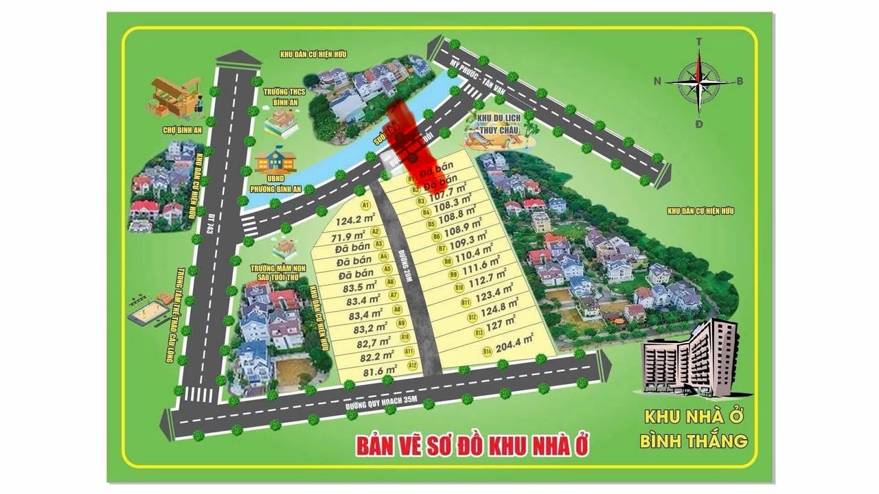 Đất nền mặt tiền đường Vàm Suối, Dĩ An 92m² giá 3 tỷ - Nằm gần đường Vành Đai 3