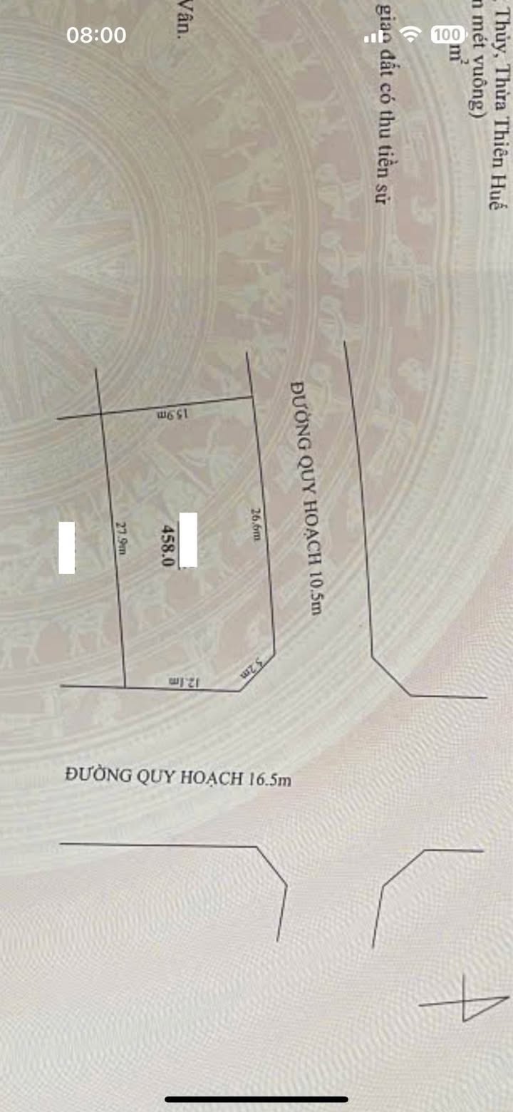 Đất nền Thủy Vân, Huế 458m² - Lô góc 2 mặt tiền, giá thương lượng chính chủ!