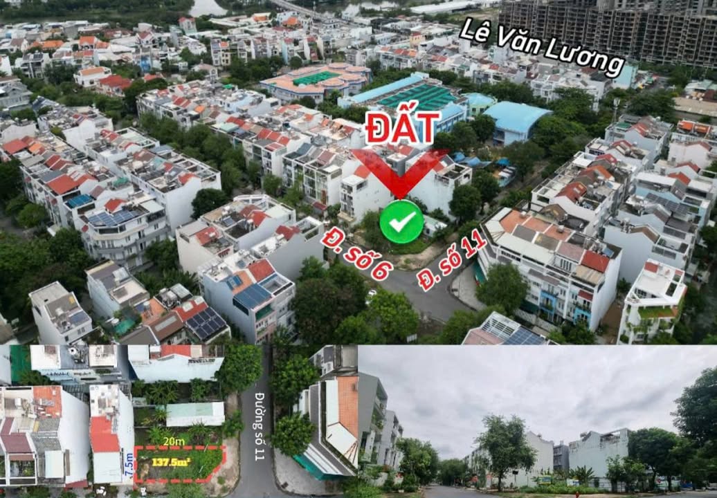 Đất nền KDC Sadeco Phước Kiển 150m² giá 17 tỷ - Lô góc 2 mặt tiền đẹp!