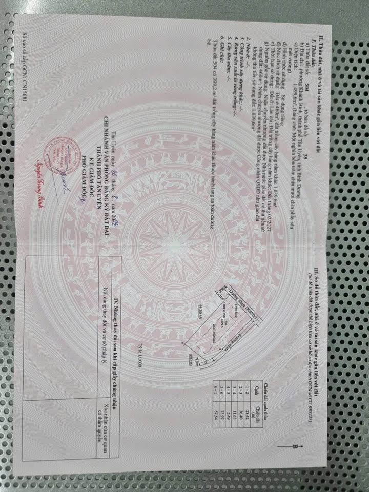 Đất nền góc Mặt tiền đường Khánh Bình 70, Tân Uyên 1500m² - Cơ hội đầu tư giá trị!