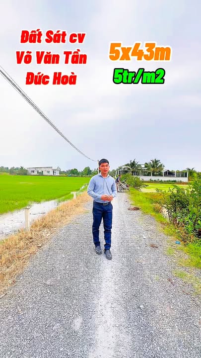 Đất thổ cư đường Võ Văn Tần 215m² giá chỉ 990 triệu - Cơ hội đầu tư tuyệt vời!