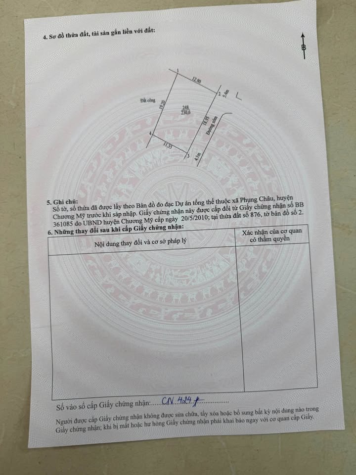 Đất vườn 230m² tại Phụng Châu, Chương Mỹ giá 6.9 tỷ - Cơ hội đầu tư hấp dẫn!