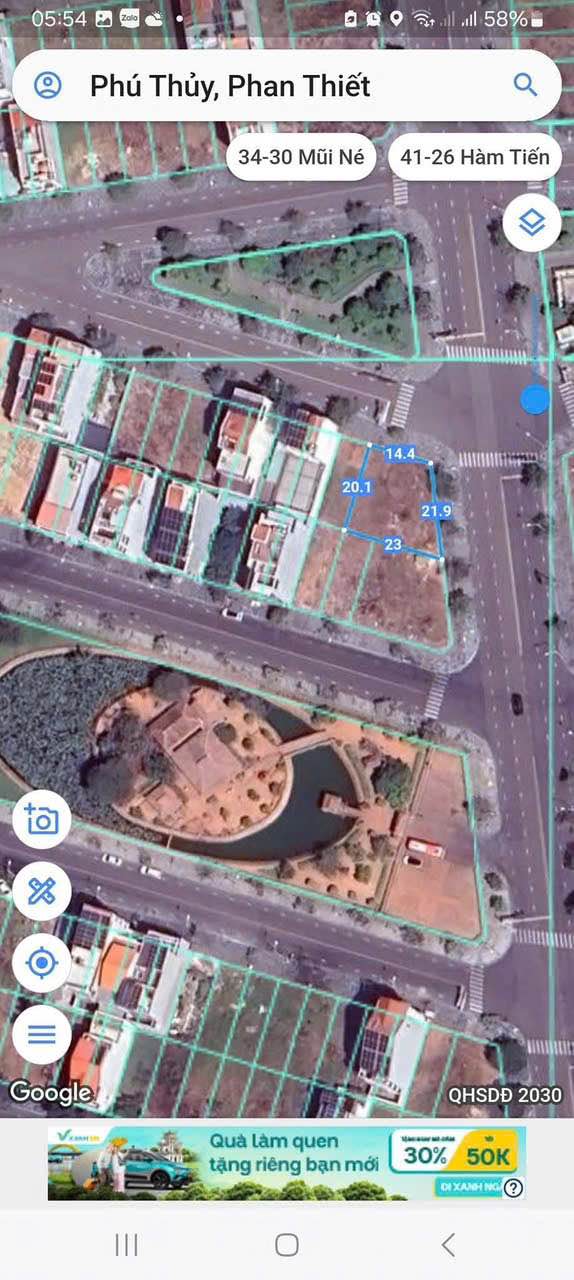 Đất nền Ocean Dunes Phú Thủy 374m² - Cơ hội đầu tư hấp dẫn!