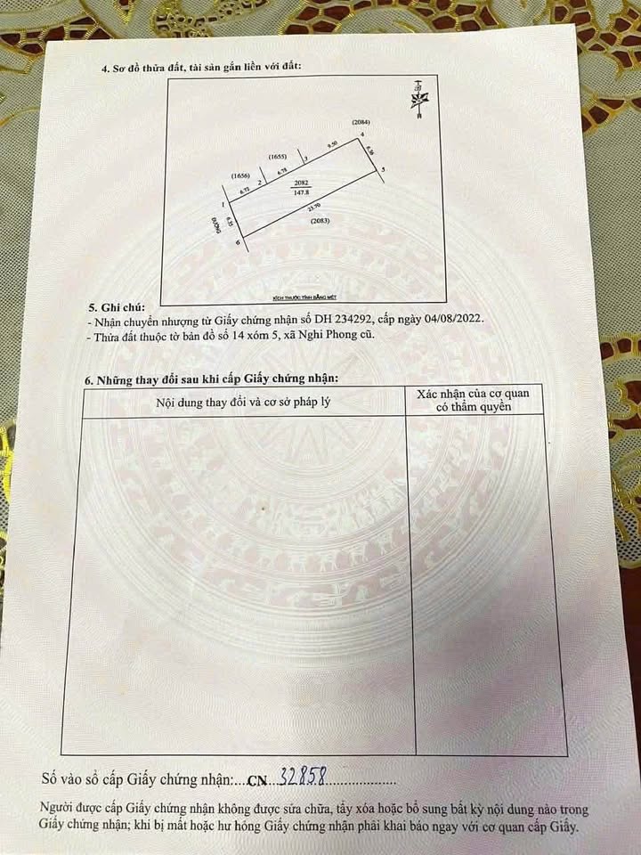 Đất Nghi Phong 147m² giá 2.4 tỷ - Lô đất vuông vắn, gần UBND!