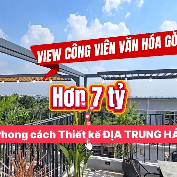 Nhà phố Gò Vấp 38m² giá 7.35 tỷ - View công viên tuyệt đẹp!