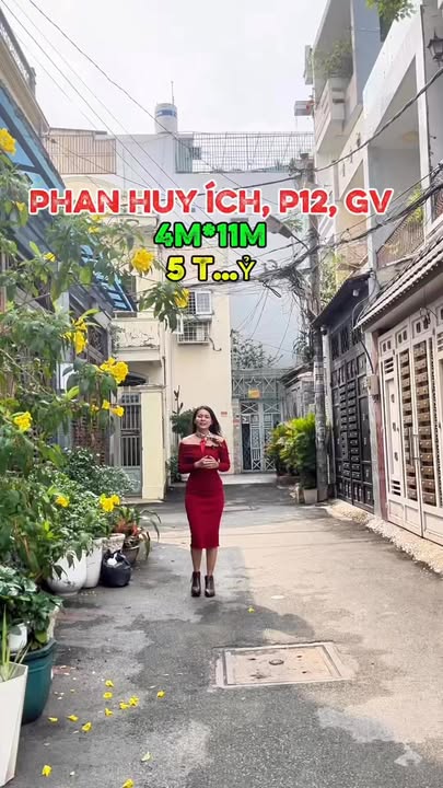 Nhà phố 44m² Phan Huy Ích, Gò Vấp giá 5 tỷ - Hẻm xe tải, gần TTTM Emart!