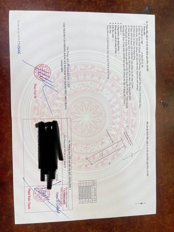 Đất thổ cư thôn Tân Thành - Vĩnh Phương 250m² giá 2.4 tỷ - Mặt tiền đường đẹp, đầu tư sinh lời!