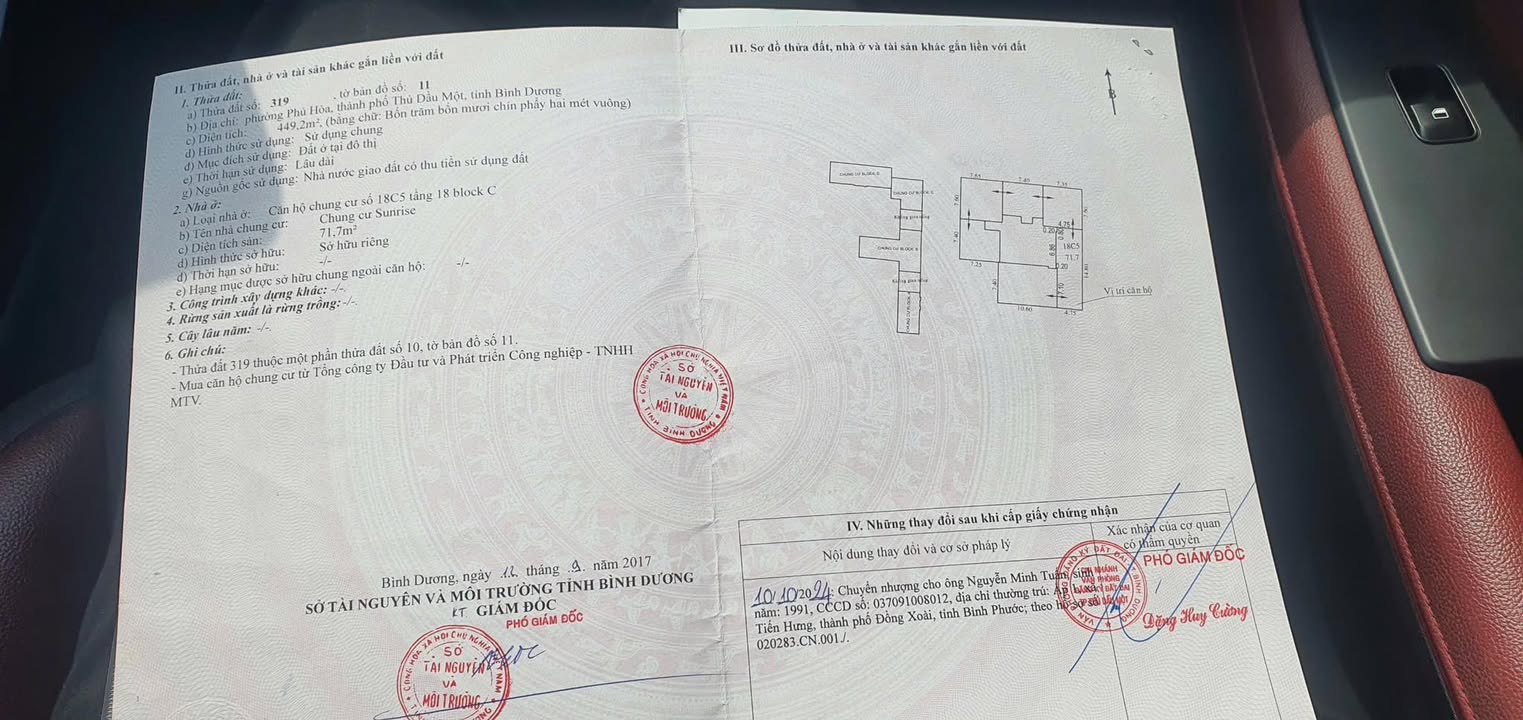 Căn hộ chung cư Sunrise Thủ Dầu Một 71m² giá 1.75 tỷ - Nội thất đầy đủ, sẵn sàng vào ở!