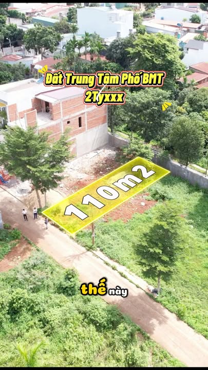 Đất nền Tân An 110m² giá 2.2 tỷ - Đường 6m thông thoáng, dân cư đông đúc!