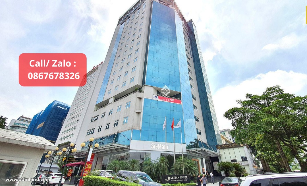 Văn phòng cho thuê Detech Tower, Tôn Thất Thuyết 200m² giá 50 triệu - Sẵn sàng vào làm ngay!
