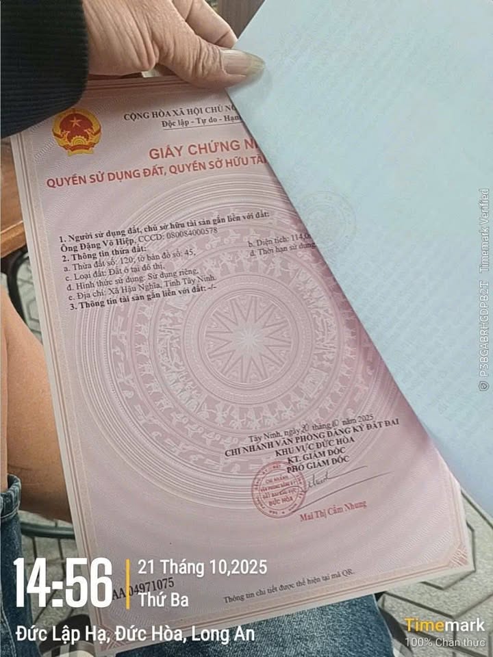 Đất thổ cư Hậu Nghĩa 1150m² giá 1.05 tỷ - Cơ hội đầu tư tuyệt vời!