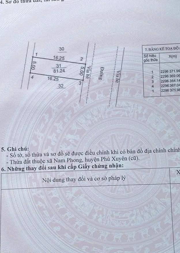 Đất đấu giá thôn Phong Triều, Phú Xuyên, Hà Nội 81.24m² giá 3.45 tỷ - Cơ hội đầu tư hấp dẫn!