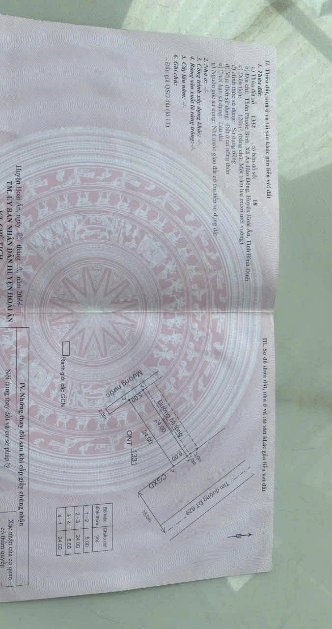 Đất nền góc 2 mặt tiền đường 629, Ân Hảo Đông, 120m² – Đầu tư sinh lời ngay!