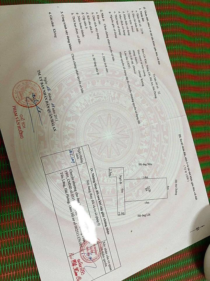 Đất nền Tràng Cát Hải An 84m² giá 2.184 tỷ - Vị trí đắc địa cho đầu tư!