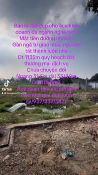 Lô đất thương mại dịch vụ tại xã Long Hải, Bà Rịa - Vũng Tàu 1135m² giá 11.35 tỷ - Cơ hội đầu tư tuyệt vời!