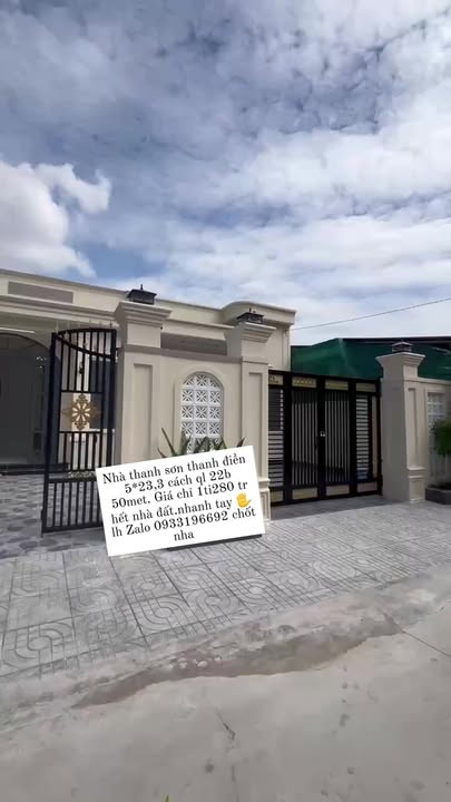 Nhà riêng Thanh Sơn, Thanh Điền 115m² giá 1.28 tỷ - Cơ hội vàng cho gia đình bạn!