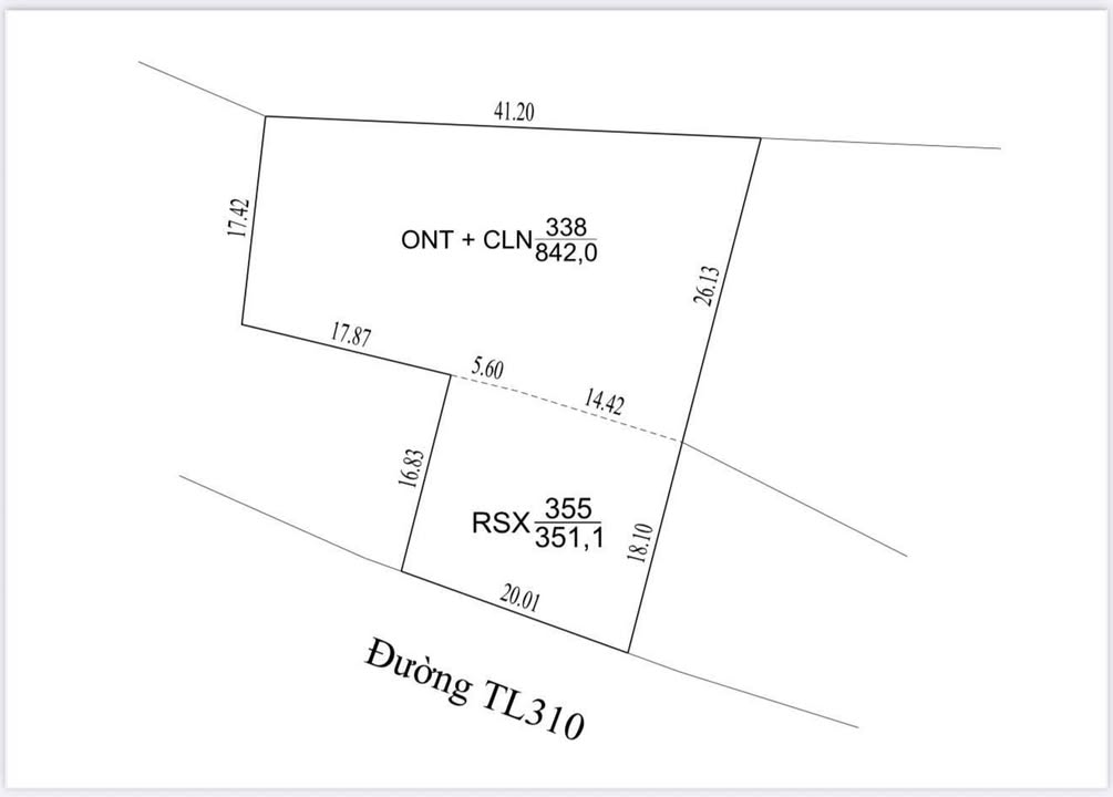 Đất mặt đường TL 310 Đạo Tú 1200m² giá 9 tỷ - Đầu tư sinh lời ngay!