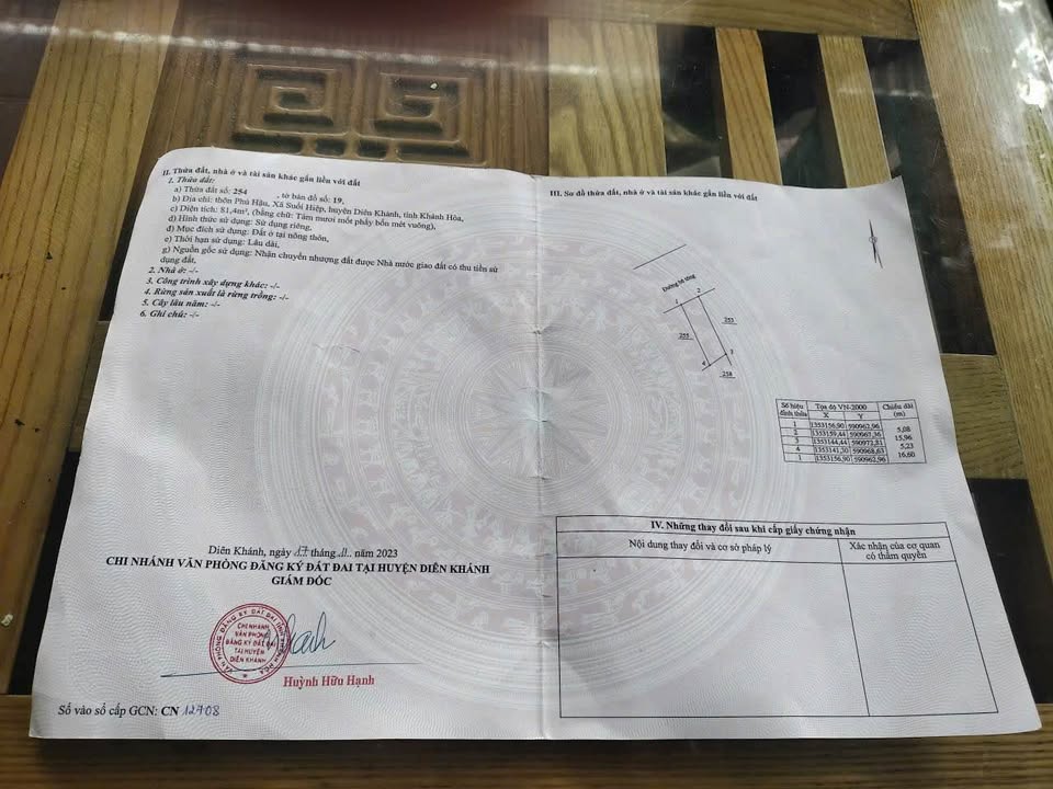 Đất Diên Hoà Cũ Diên Lạc 152m² giá 917 triệu - Đầu tư sinh lời ngay!