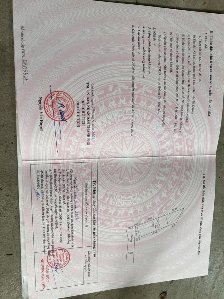 Đất nền đẹp tại Lê Lợi - Chí Linh 316m² giá chỉ 1.1 tỷ - Cơ hội đầu tư tuyệt vời!