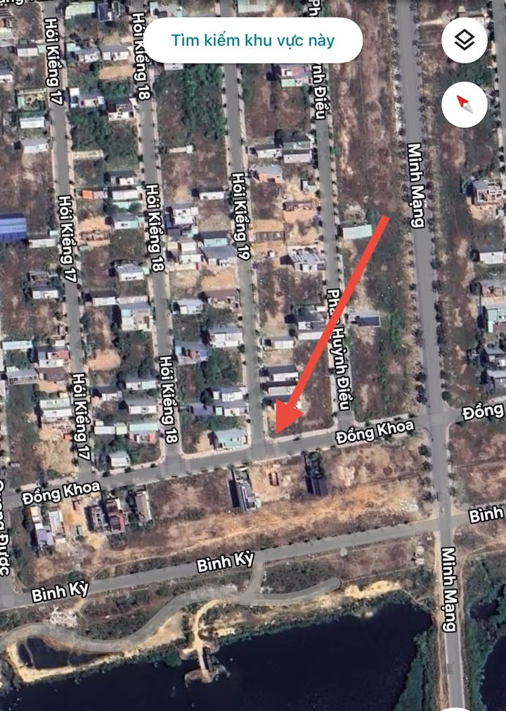 Đất nền góc 2 mặt tiền Hói Kiểng 19, Đà Nẵng 264.5m² - Vị trí đẹp, yên tĩnh!