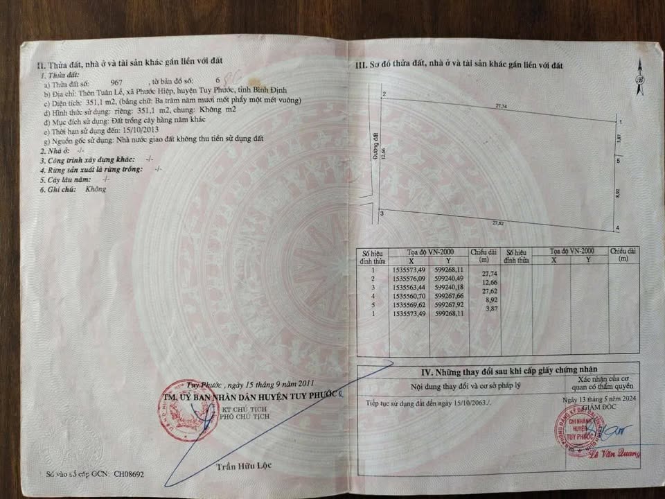 Đất nền Phước Hiệp - Tuy Phước 350m² chỉ 150 triệu - Đường ô tô vào tận nơi!