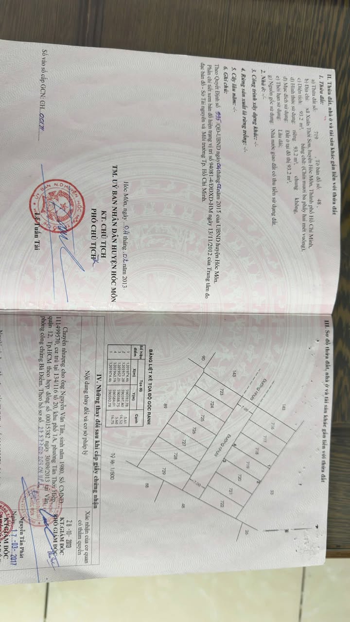 Đất thổ cư mặt tiền Vũ Trọng Phụng Hóc Môn 95m² giá 3.75 tỷ - Đầu tư sinh lời ngay!