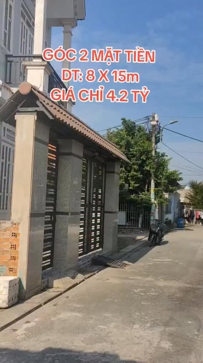 Đất góc 2 mặt tiền nhựa Bà Điểm 120m² giá 4.2 tỷ - Đầu tư sinh lời ngay!