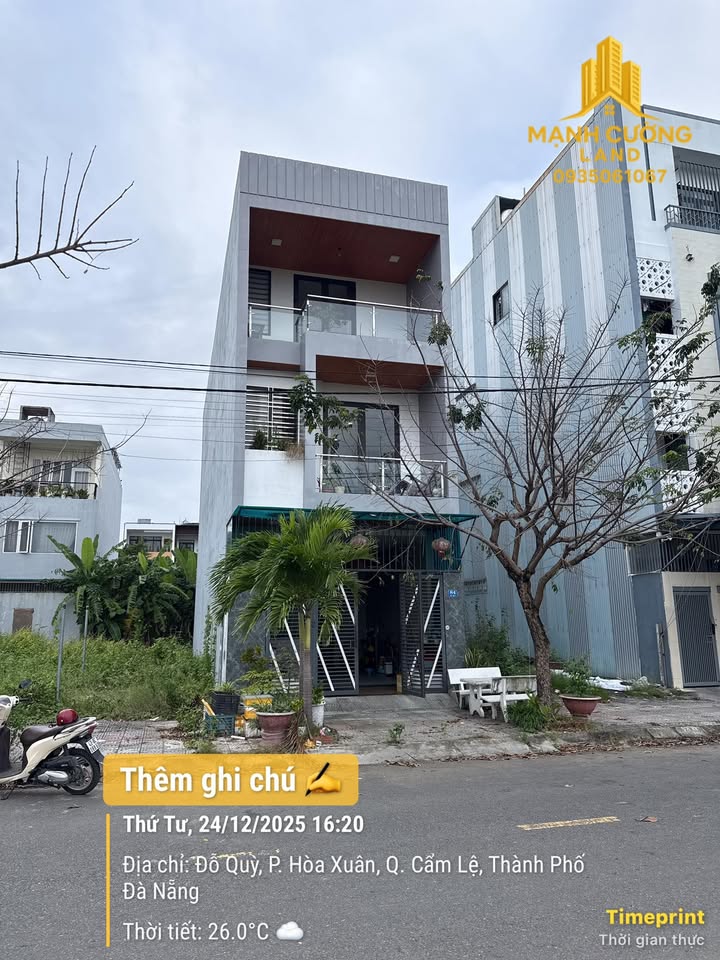 Nhà riêng 3 tầng đường Đỗ Quỳ, quận Cẩm Lệ, 293m² - Thích hợp cho gia đình lớn!