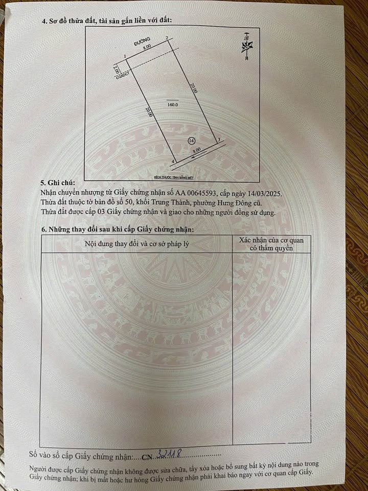 Bán đất đấu giá khu phố Trung Thành, Hưng Đông, Vinh 160m² giá 6.4 tỷ - Đường lớn, vị trí tuyệt vời!