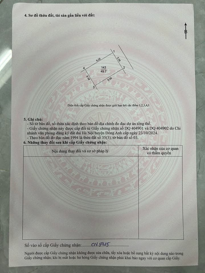 Đất nền 49.7m² tại thôn Phúc Thọ, Đông Anh - Giá chỉ 6.05 tỷ, vị trí đẹp!