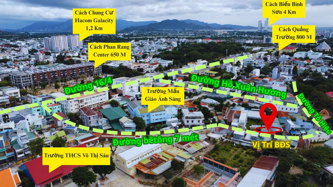 Đất nền mặt tiền Tô Hiệu Phan Rang 88m² giá 2 tỷ - Đầu tư sinh lời ngay!