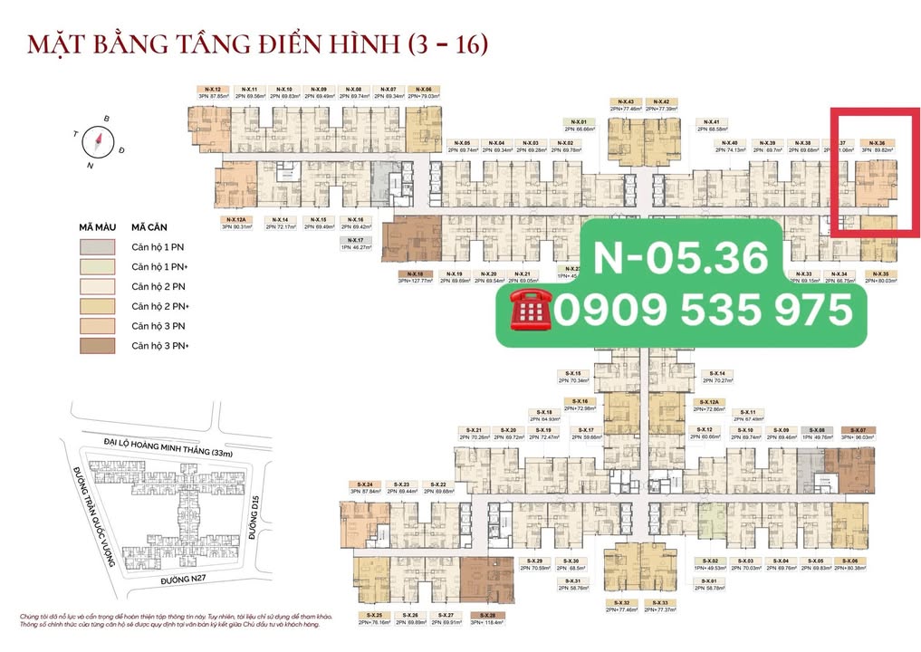 Căn hộ 3 phòng ngủ FPT Plaza 4 Đà Nẵng 89.82m² giá 5.506 tỷ - Thiết kế tối ưu, đầu tư sinh lời