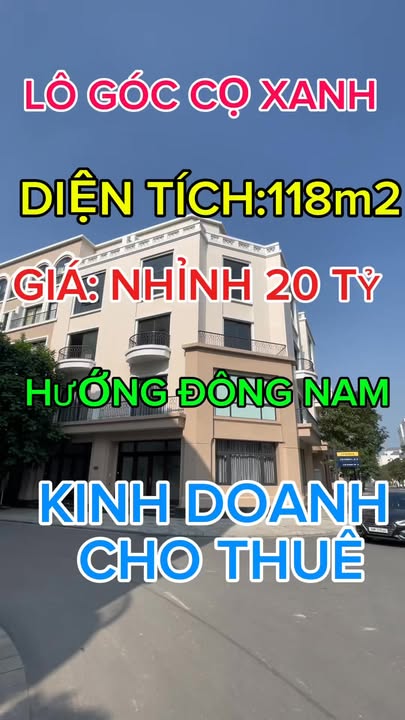Shophouse Vinhomes Ocean Park 2 Văn Giang 118m² giá 20 tỷ - Đầu tư sinh lời ngay!