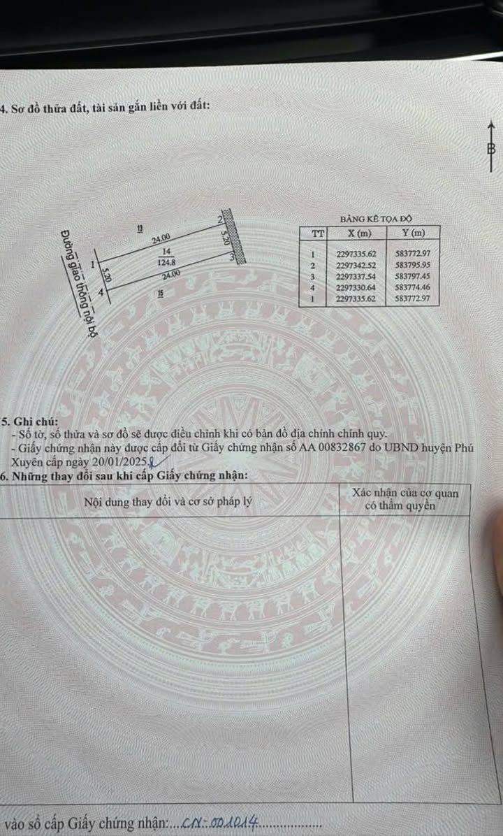 Lô đất đấu giá Đồng Soi, xã Phượng Dực, 124m² - Cơ hội đầu tư hấp dẫn!