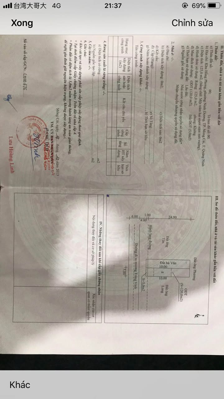 Nhà phố Hồng Phong, Móng Cái 120m² giá 2 tỷ - Không gian thoáng mát, tiện ích đầy đủ!