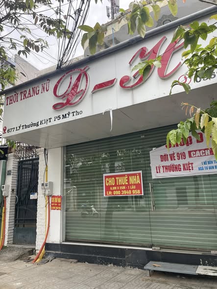 Nhà mặt tiền Lý Thường Kiệt, Mỹ Tho 170m² giá 15 triệu - Kinh doanh thuận lợi!