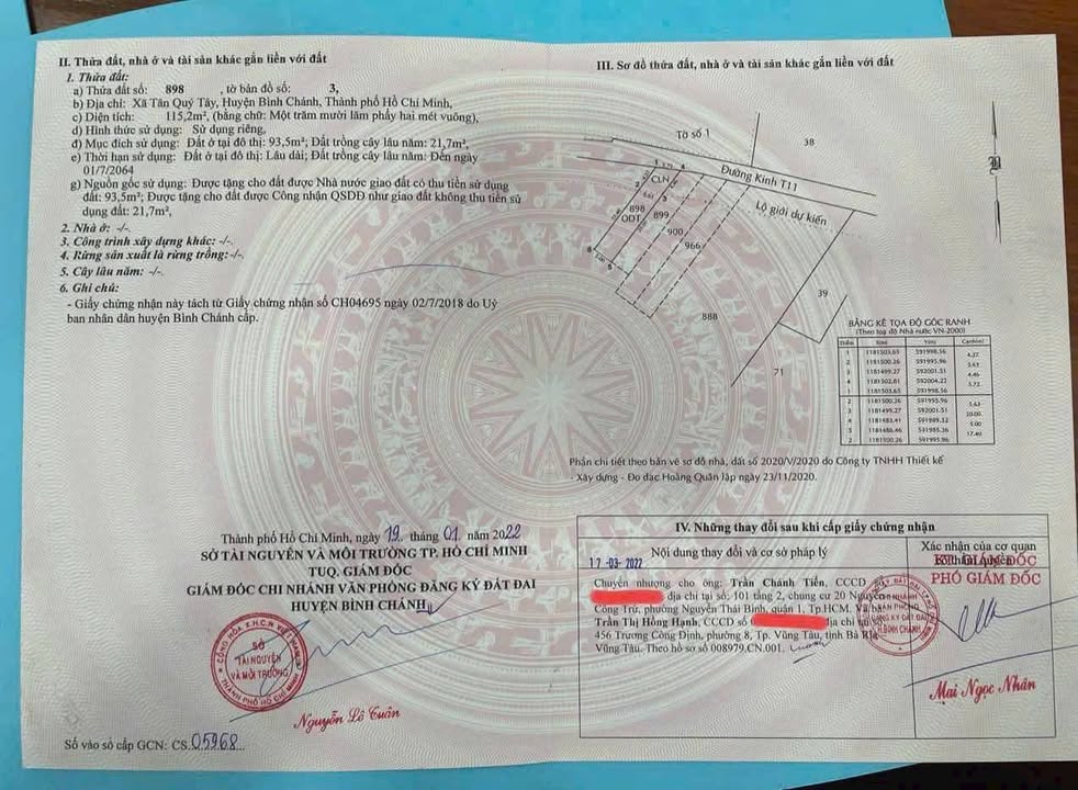 Đất nền mặt tiền đường T11, xã Tân Quý Tây, Bình Chánh - Giá mềm, cơ hội đầu tư tốt!