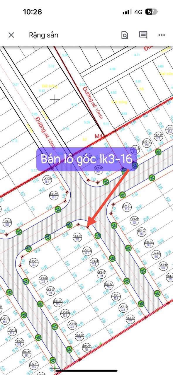 Đất nền Rặng Sắn Cao Dương 110m² giá 7 tỷ - Lô góc 2 mặt thoáng!