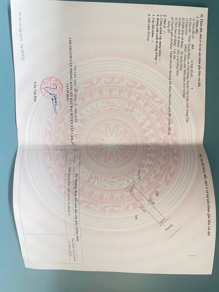 Đất nền thôn Thanh Miếu, Văn Lâm 100m² giá 2 tỷ - Cơ hội đầu tư hiếm có!