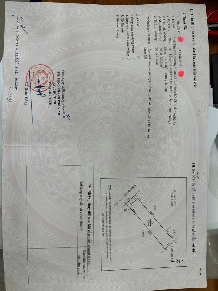 Bán đất mặt đường Minh Tân, TP Vinh 120.6m² giá 5 tỷ - Đường rộng 6m, vị trí đắc địa!