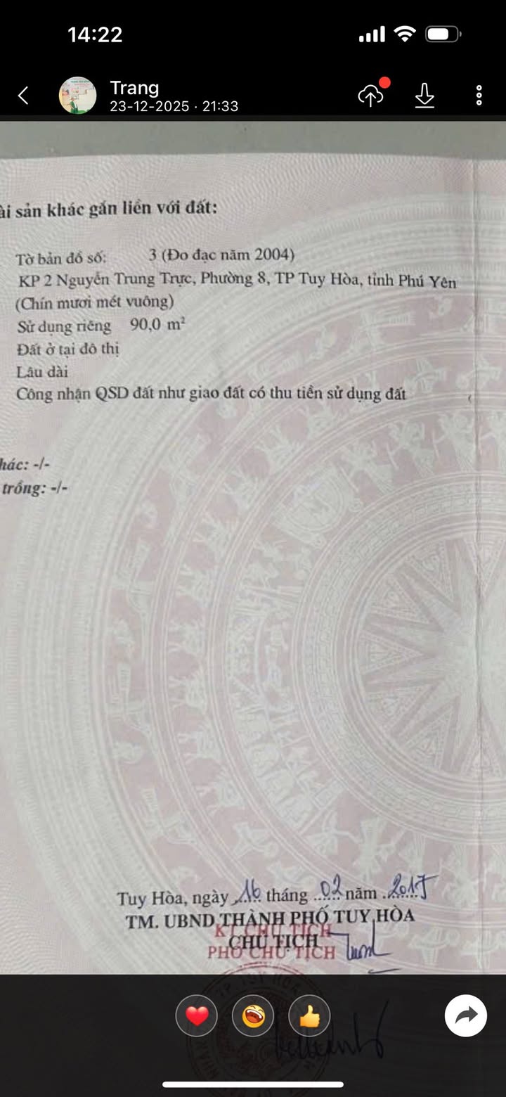 Nhà bán Khu phố 2, phường 8 Tuy Hòa 90m² - Giá chỉ 2.15 tỷ, chính chủ!