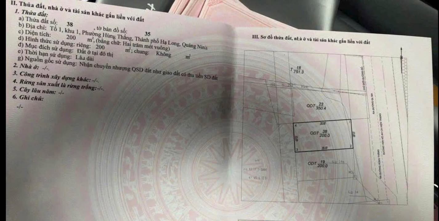 Đất mặt hồ Hùng Thắng Bãi Cháy 200m² giá 14.6 tỷ - Đầu tư sinh lời tuyệt vời!